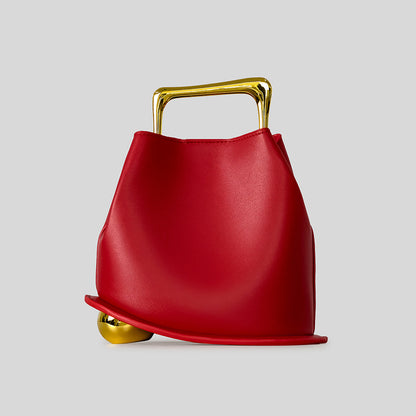 Skulpturale Griff-Handtasche