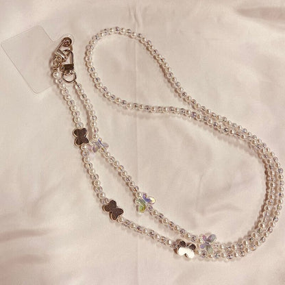 Eleganter Perlen Charm Brillenhalter Brehn