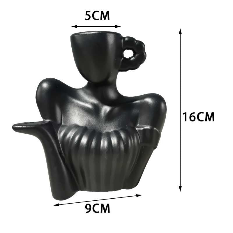 Dekorative Damenfigur Gießkanne Brehn