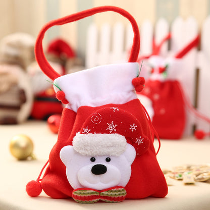 Niedlicher Weihnachtsgnom mit Geschenkesack Brehn