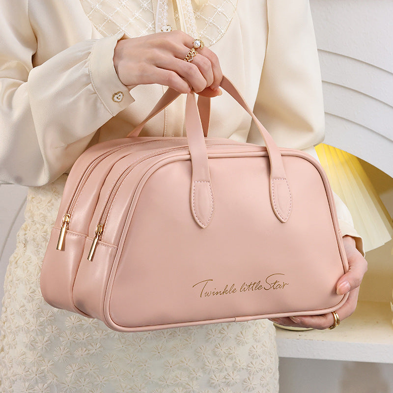 Kosmetik-Organizer Tasche Mit Doppeltem Reißverschluss Und Elegantem Tragegriff Brehn