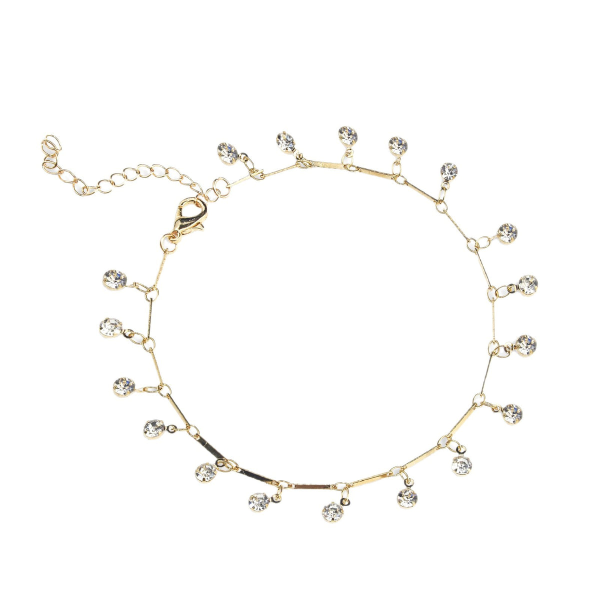 Elegante Kristallkette Fußkette Brehn