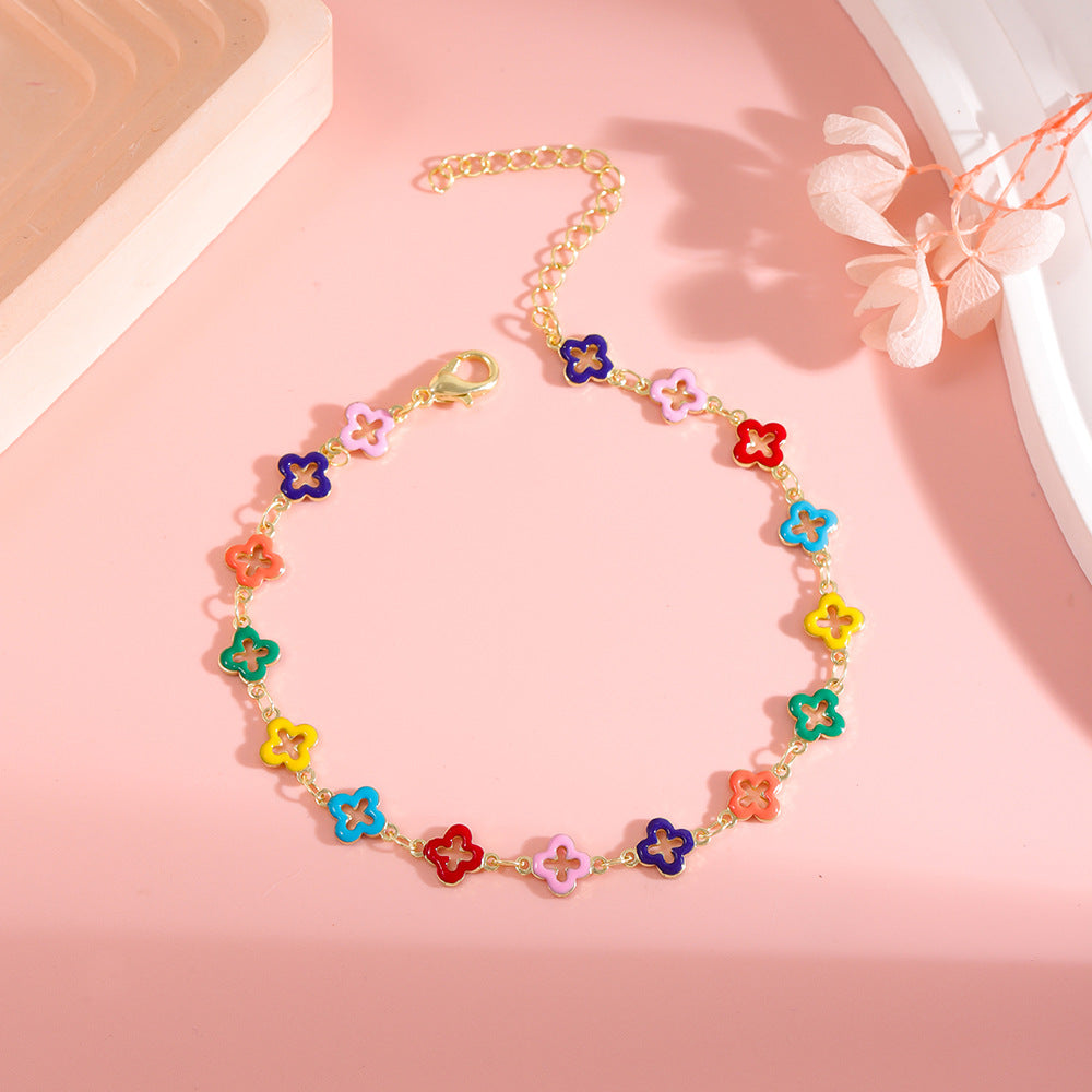 Bunte Stern Charm Fußkette Brehn 1788164326