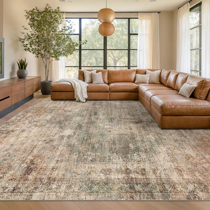 Vintage Inspiriert Abgenutzter Teppich