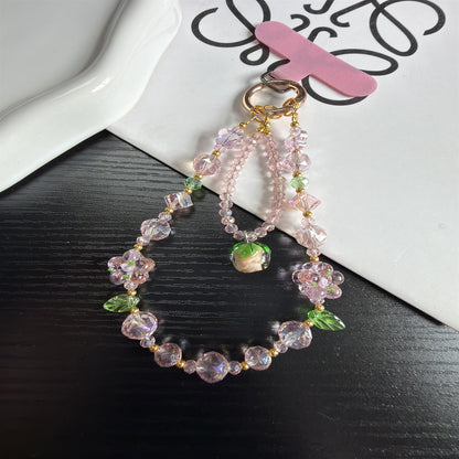Blumenperlen Charm Handy Lanyard Brehn