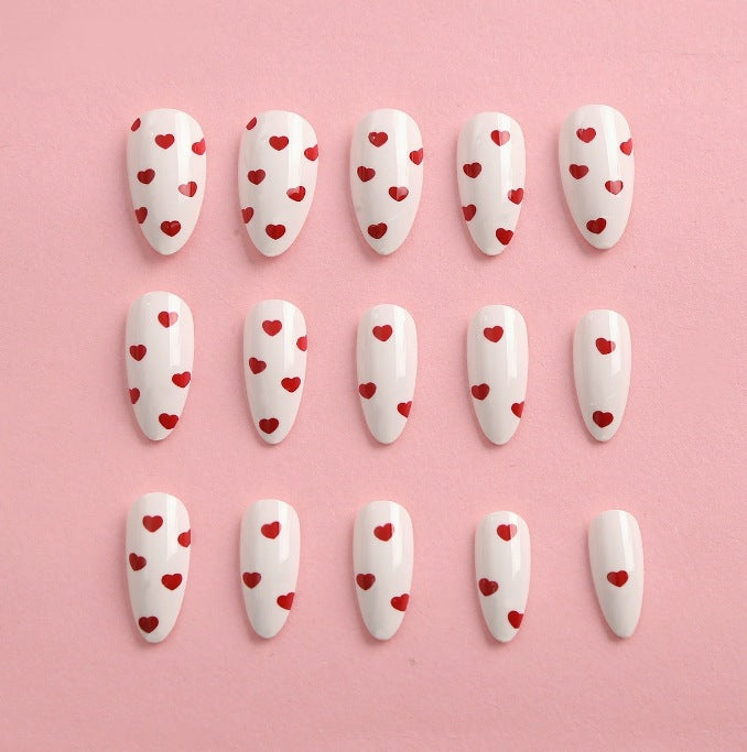 Herz-verziertes Nageldesign-Set Brehn
