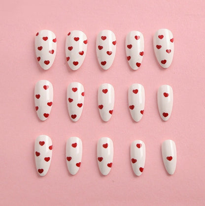 Herz-verziertes Nageldesign-Set Brehn
