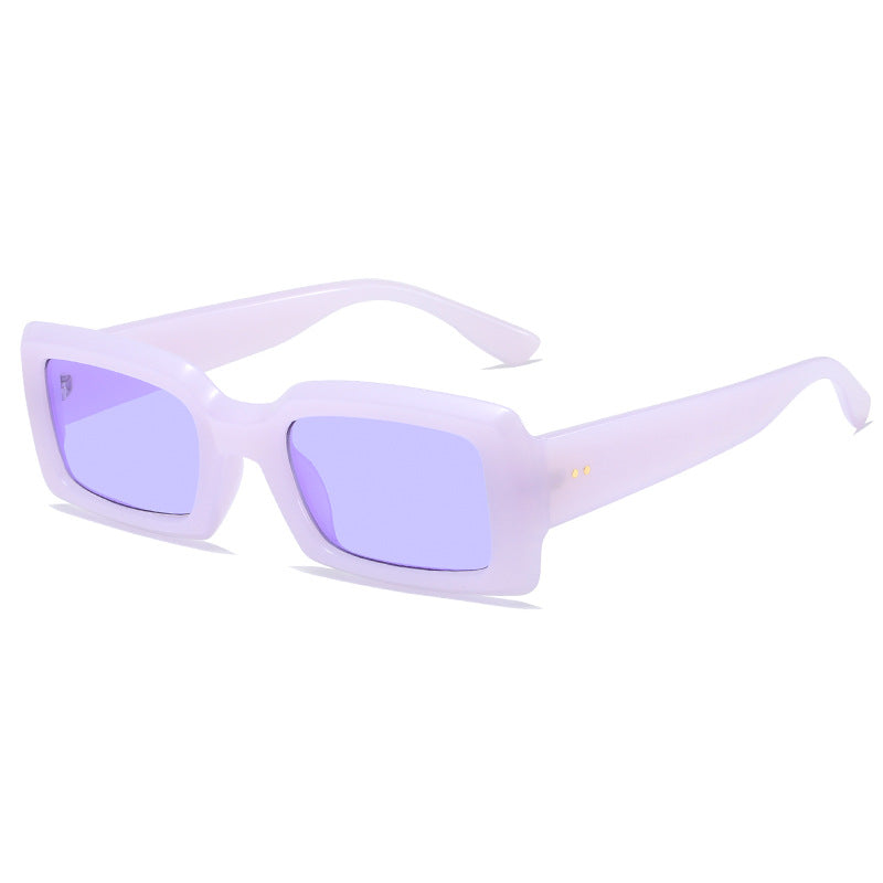 Damen stilvolle quadratische Sonnenbrille mit verspiegelten Gläsern Brehn