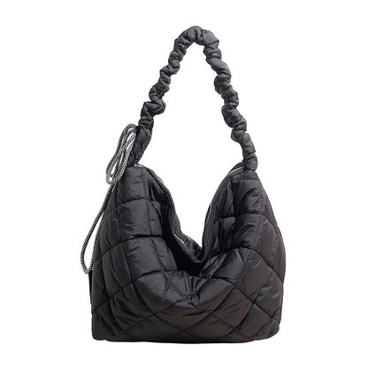 Gepolsterte Puffer Schultertasche