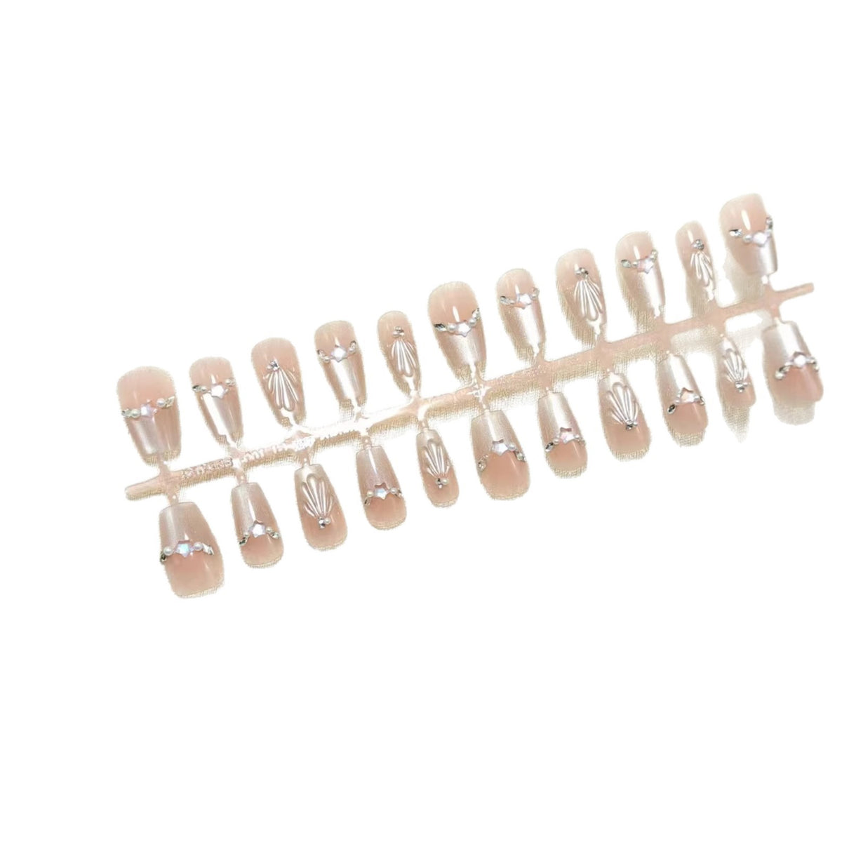 Kunstnägel mit elegantem Strass-Design Brehn