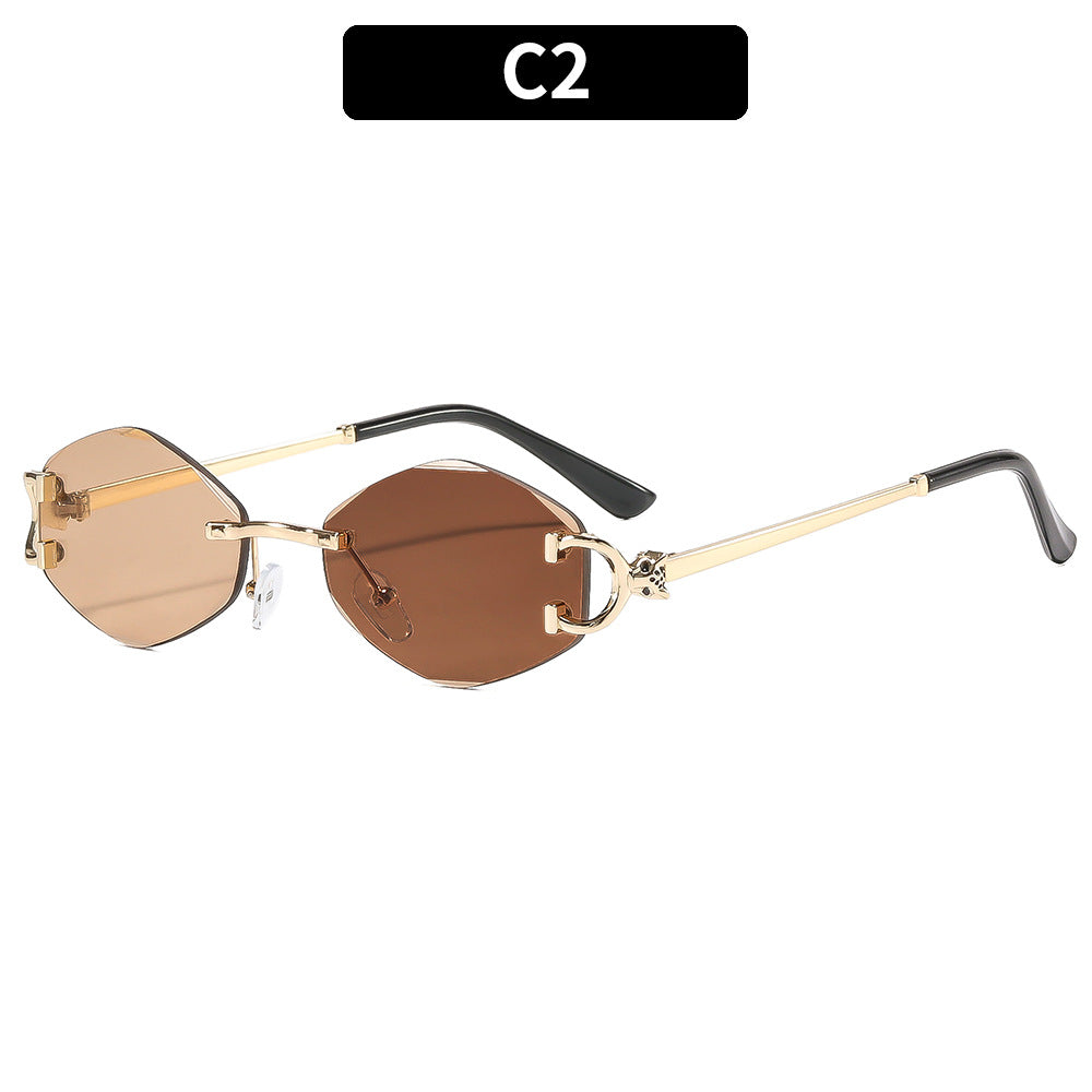 Luxus Geometrische Akzent Sonnenbrille