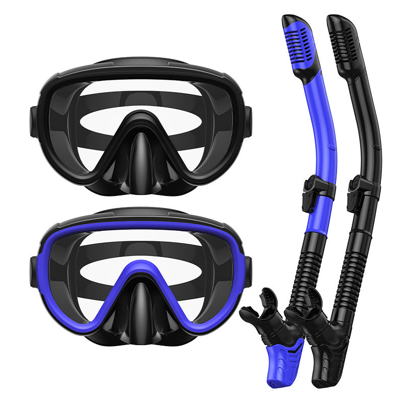 Premium Tauchmaske mit Antibeschlag-Funktion und Flexibler Atemröhre Brehn