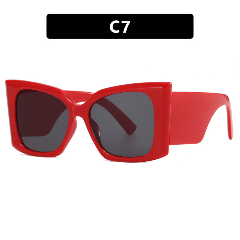 Damen oversized Sonnenbrille mit stylishem Katzenaugen-Rahmen Brehn