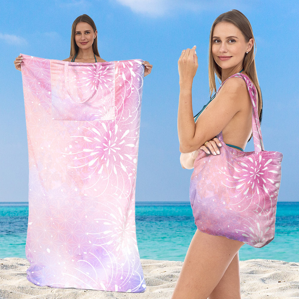 Strandtuch mit integriertem Tragetaschen-Design Brehn