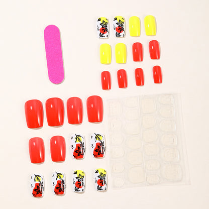 Künstlerisches florales Acryl-Nagelkunst-Set Brehn