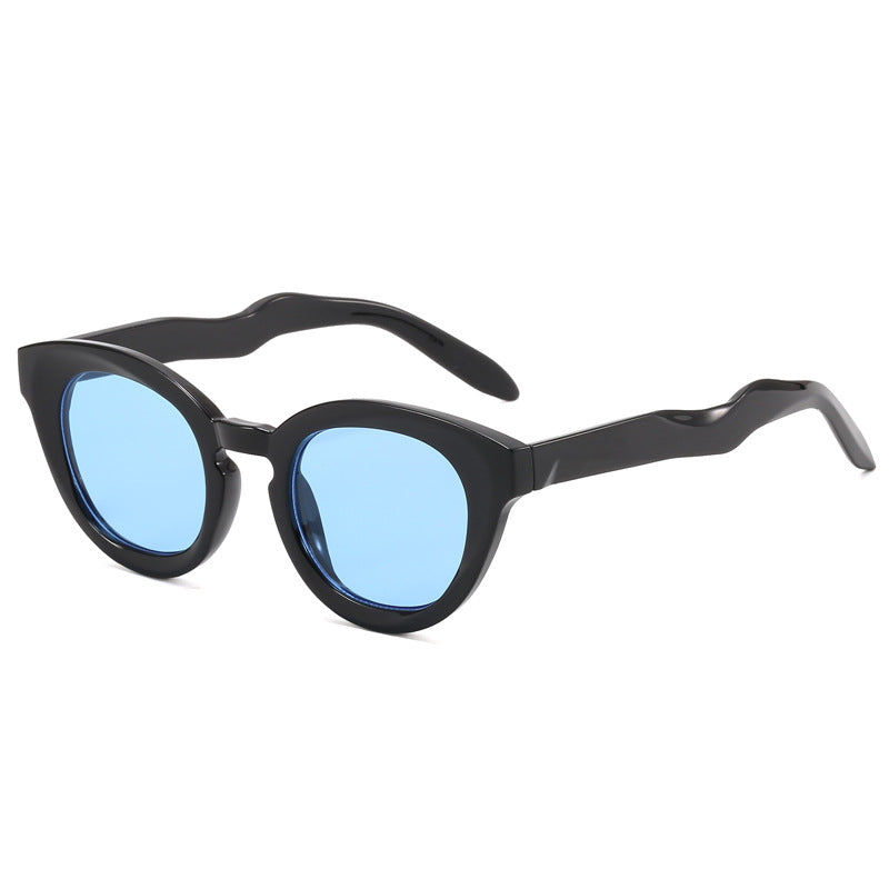Damen modische Sonnenbrille mit feline Features Brehn