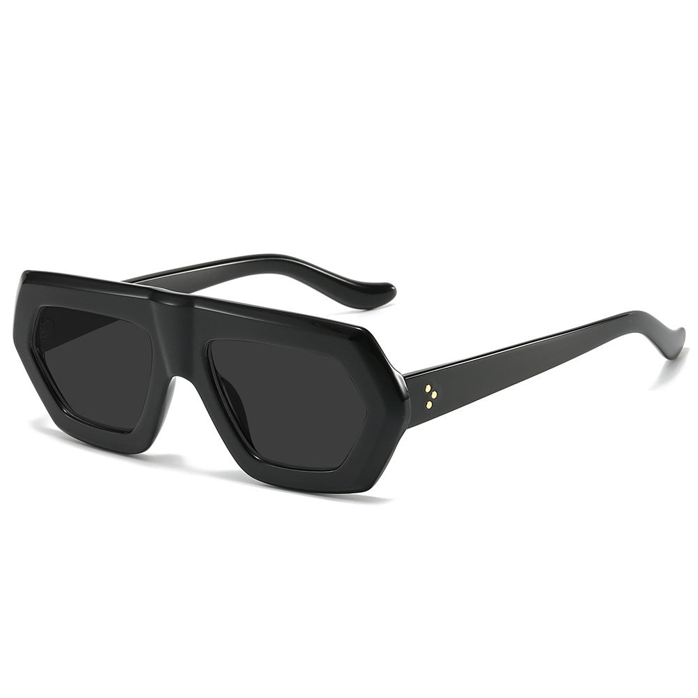 Damen modische optische Brille im extravaganten Hexagon-Design Brehn