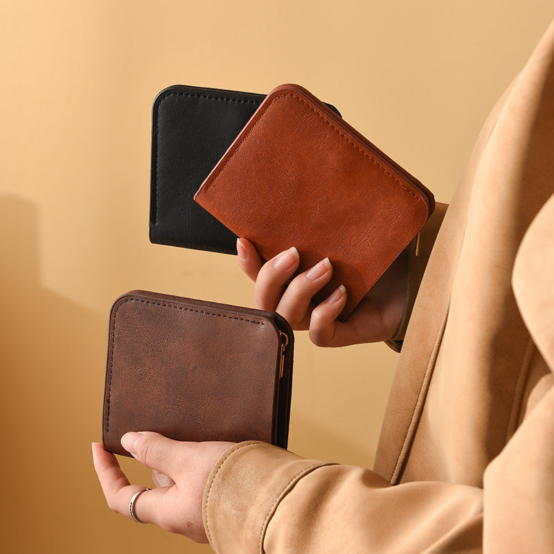 Klassische Leder Bi-Fold Geldbörse Brehn