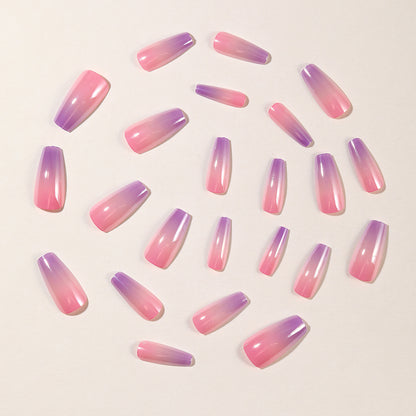 Glänzende Ombre Gel Nagelkunst Verlängerungen Brehn