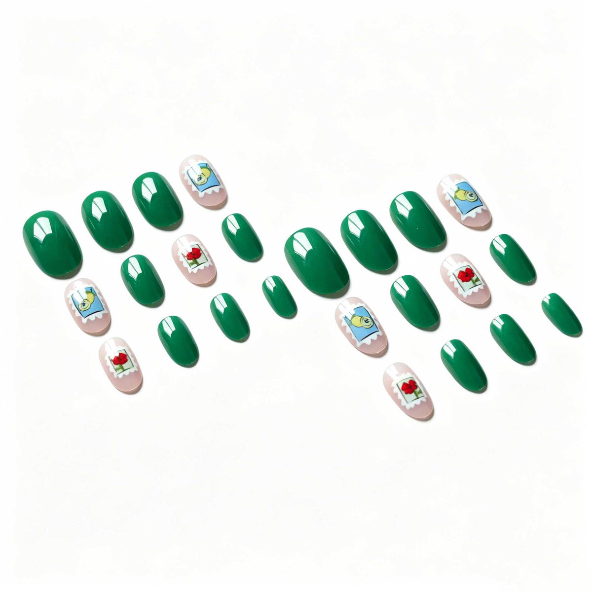 Verspielt Stamp-Inspirierte Nagelkunst Set