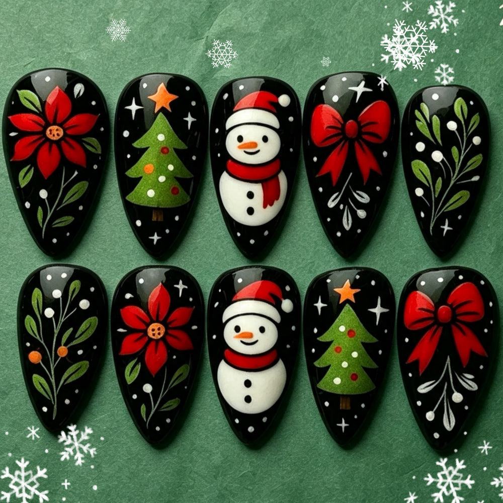 Weihnachtskunstnägel Brehn