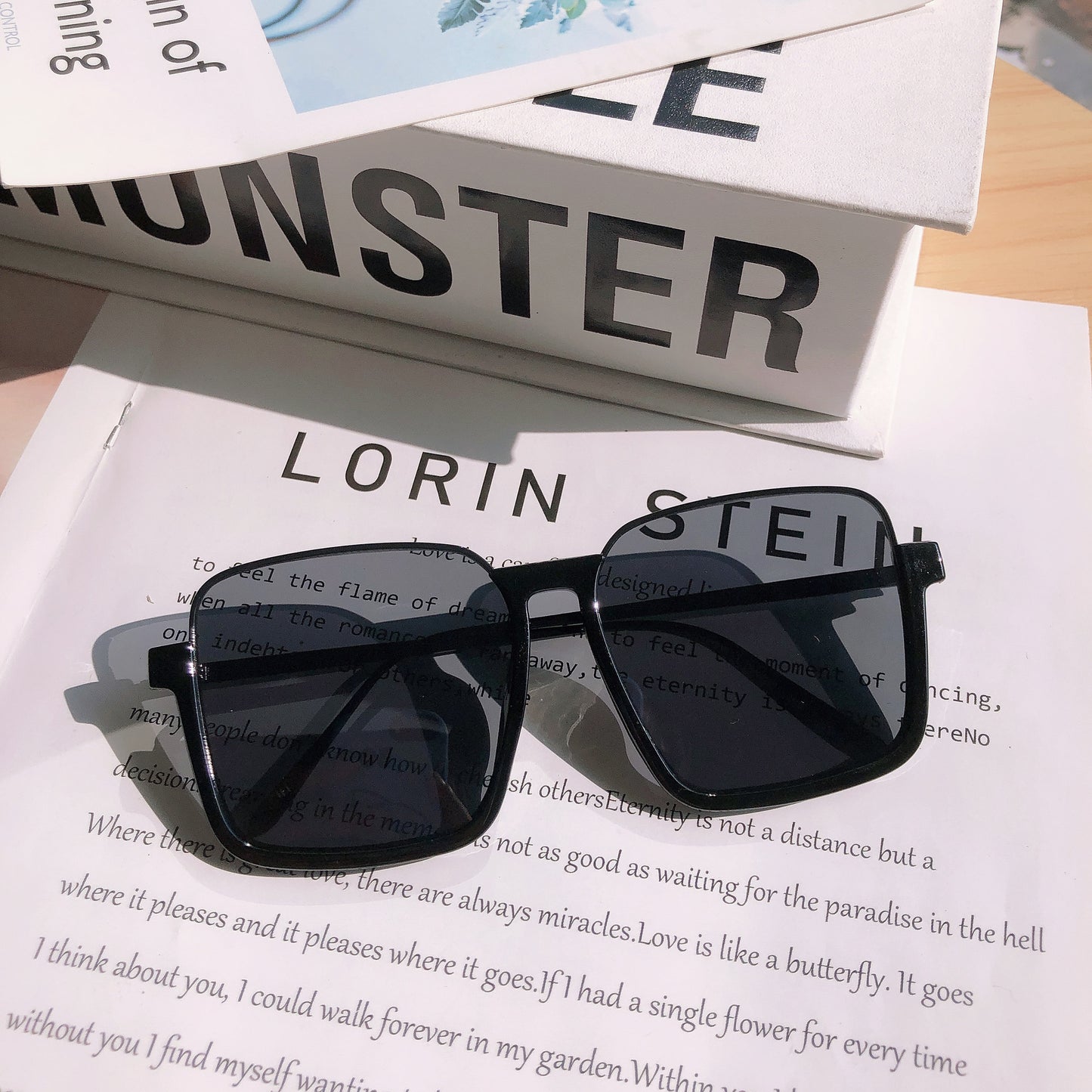 Oversized geometrische Rahmen Sonnenbrille Brehn