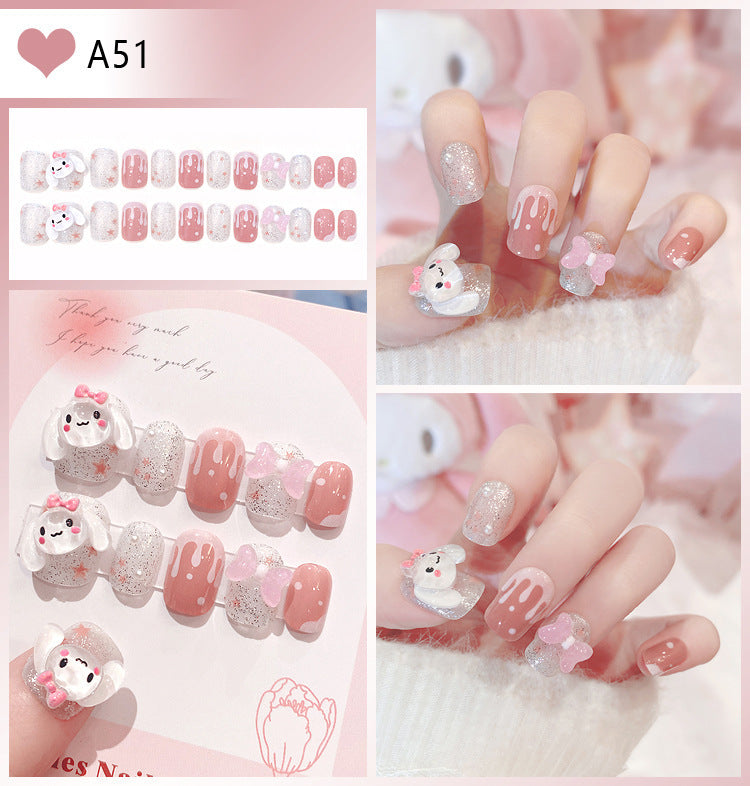 Dekorative florale Press-On-Nagelspitzen Brehn