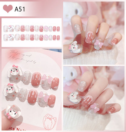 Dekorative florale Press-On-Nagelspitzen Brehn