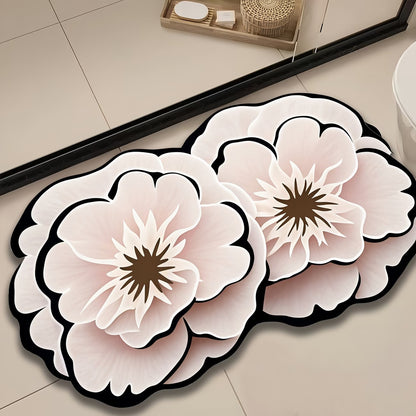 Blumenförmige dekorative Badematte
