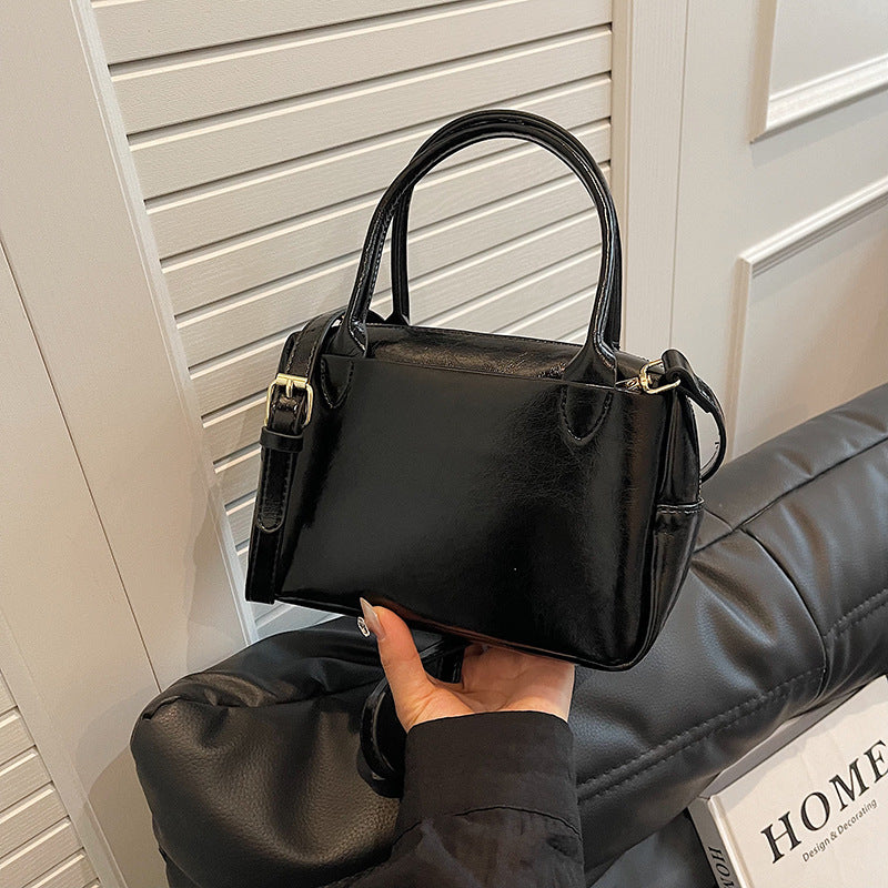 Luxuriöse Strukturierte Leder-Handtasche Brehn