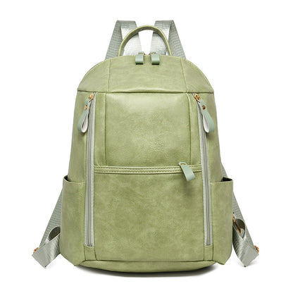 Elegante Multi-Compartt Faux-Leder-Rucksack Brehn