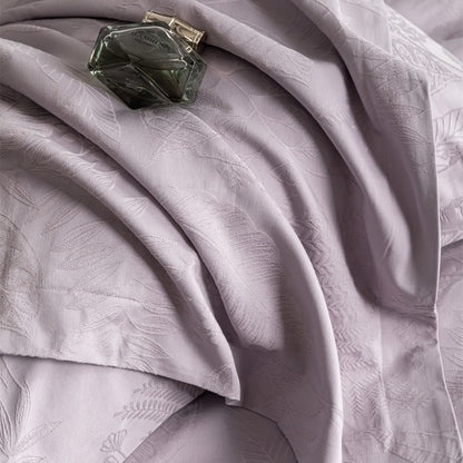 Luxuriöse Jacquard-Bettwäschegarnitur aus Baumwollsatin mit feiner Steppstruktur