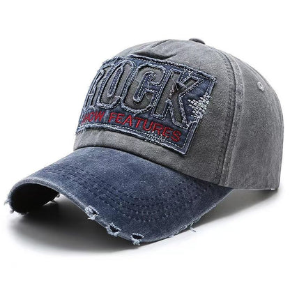 Herren Distressed Graphic Verstellbare Baseballkappe Brehn