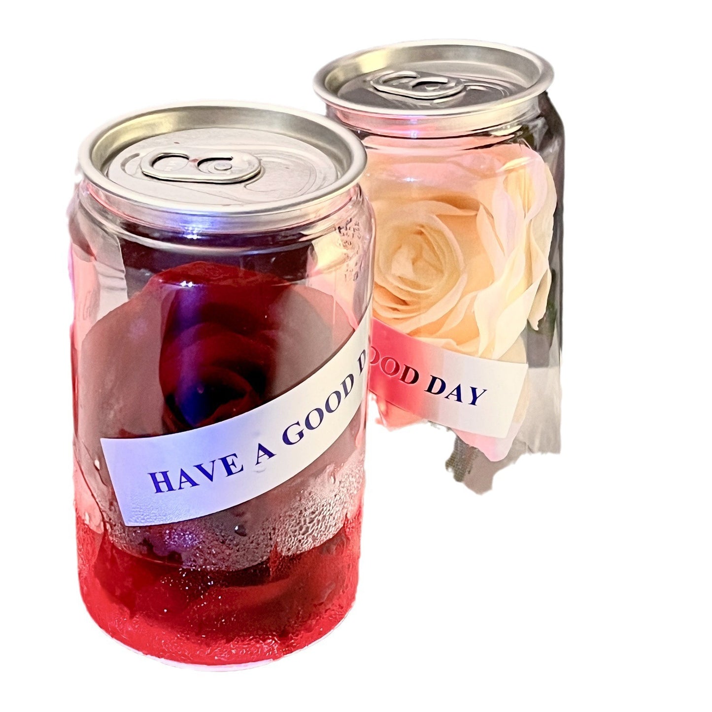 Dekorative Rosen In Glasbehälter Brehn