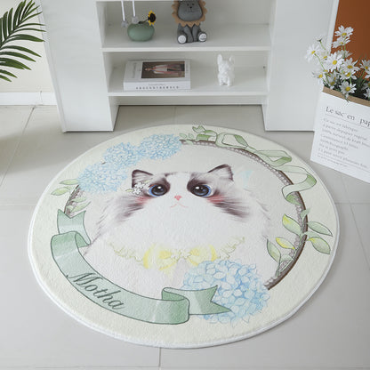 Katzen-Themen runder Teppich Brehn