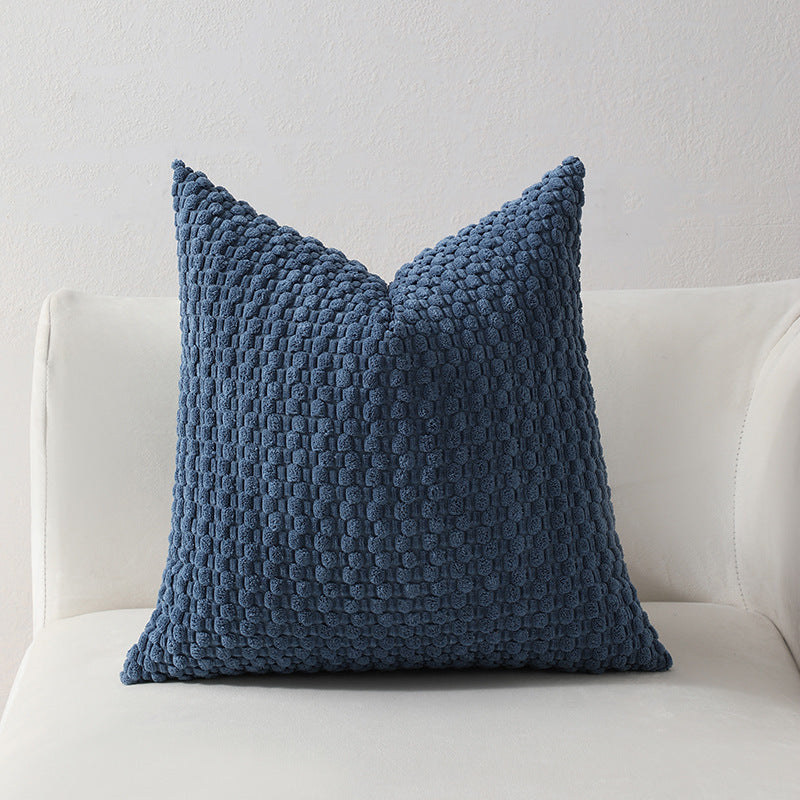 Strukturierter gestrickter Dekorationskissen