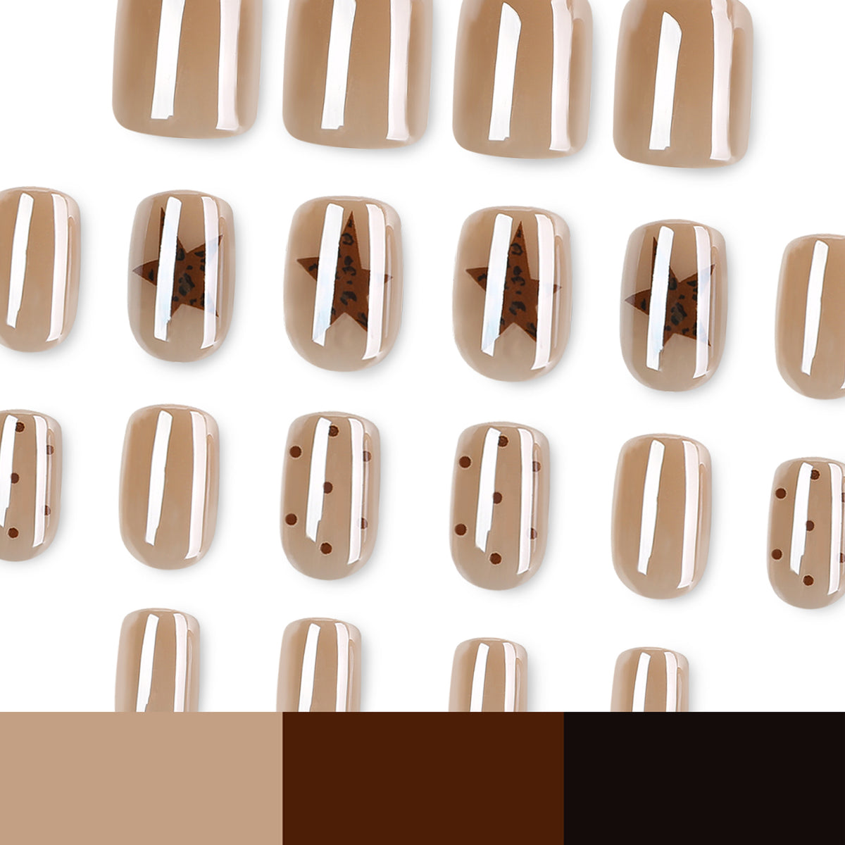 Kunstvolle Nagelkunst mit modernem Muster Brehn