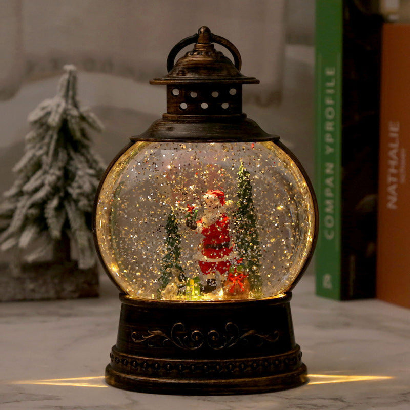 LED Schneekugel-Laterne Brehn