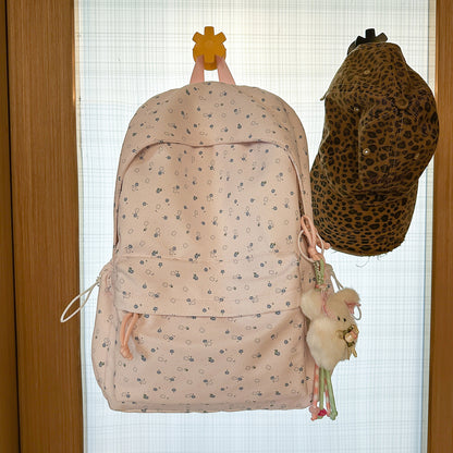 Blumenmuster Alltags Schul Rucksack