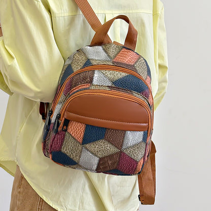 Geometrisches Muster Mini Rucksack Brehn