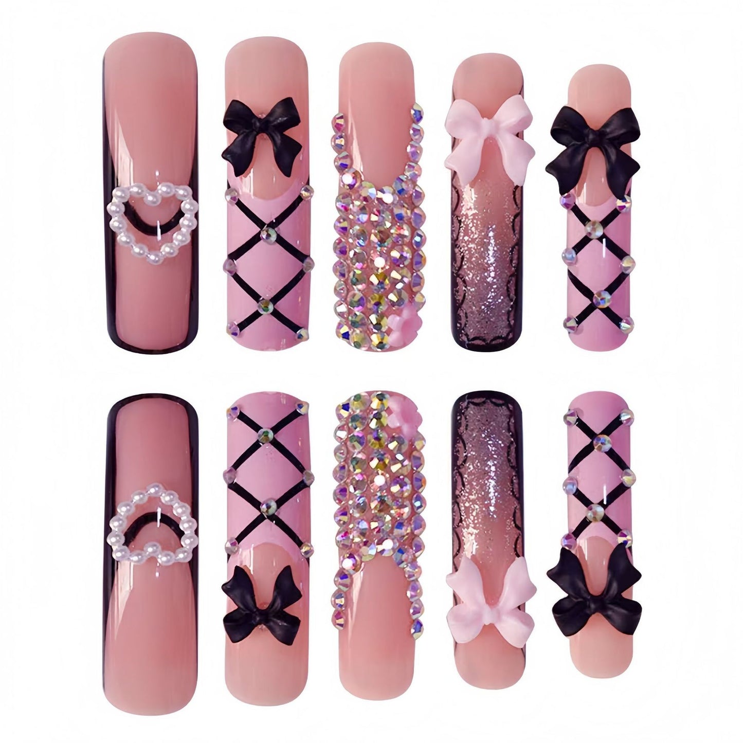 Glamouröse Statement Nagelkunst Extensions Brehn