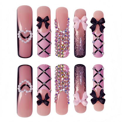 Glamouröse Statement Nagelkunst Extensions Brehn