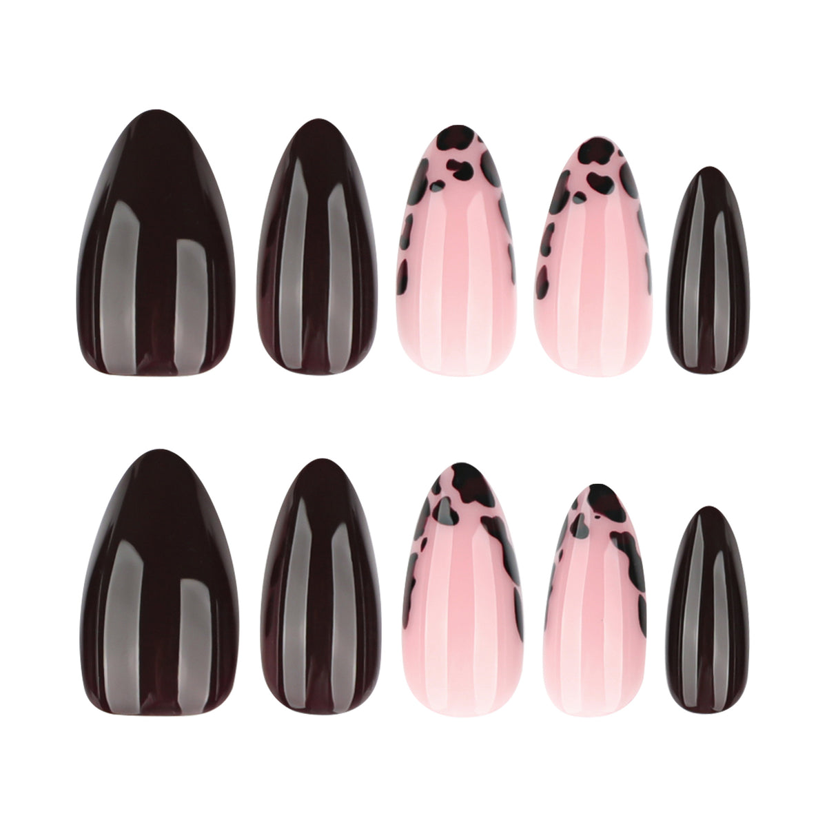 Kunstvolle Stiletto-Nägel mit elegantem Design und glänzendem Finish Brehn