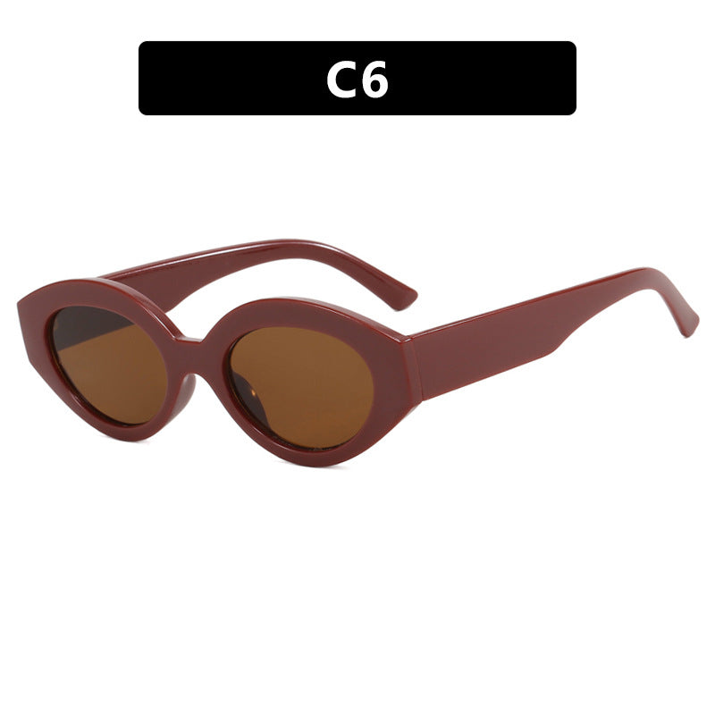 Damen kreative Sonnenbrille im eleganten Retro-Stil Brehn