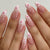 Floral Accent Stiletto Nagelkunst Set Brehn