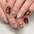 Chic Musterte Nagel-Set Brehn