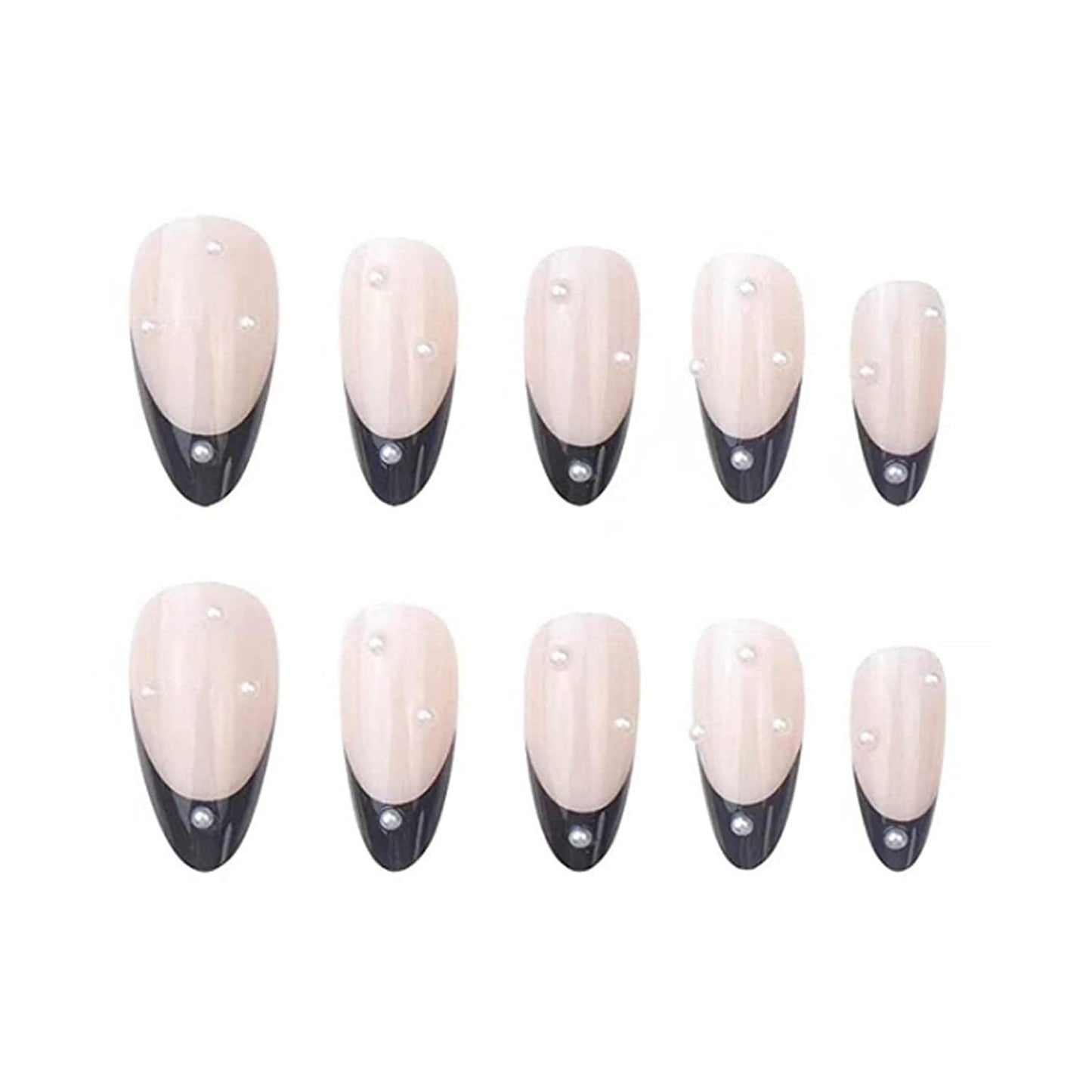 Kunstnagelset mit elegantem Spitzendesign und strahlendem Glanz Brehn