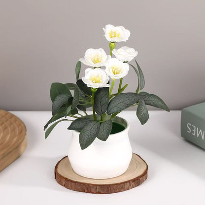 Künstliches Blumenarrangement für die Wohnkultur展示