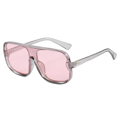Damen modische Oversized-Sonnenbrille im futuristischen Design Brehn