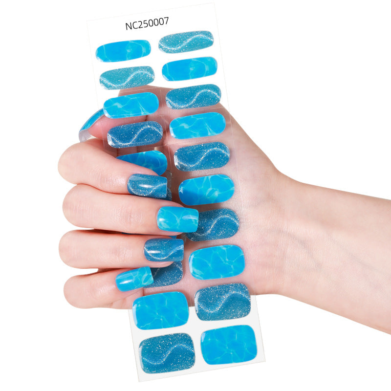 Glitzer-Gel-Nagel-Wraps